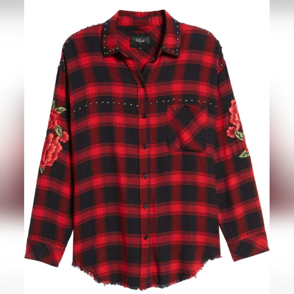 Rails Owen Cherry Patch Button Down - image 7